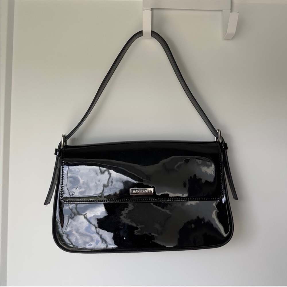 Naked Vice shiny black bag